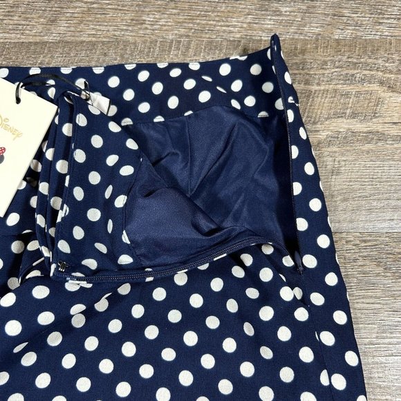 Lauren Conrad Disney Minnie Mouse Collection Blue Polka Dot Shorts XS - Picture 6 of 9